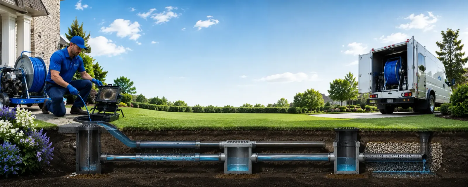 Outdoor drain cleaning information for South Milford, IN
